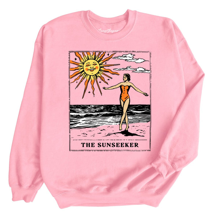 The Sunseeker Tarot Card - Light Pink - Full Front