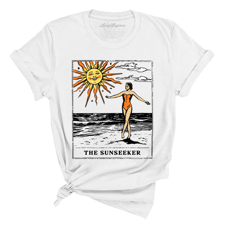 The Sunseeker Tarot Card - White - Full Front