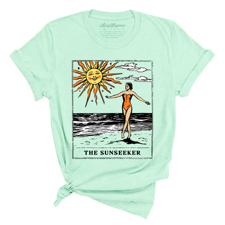 The Sunseeker Tarot Card - Heather Mint - Full Front