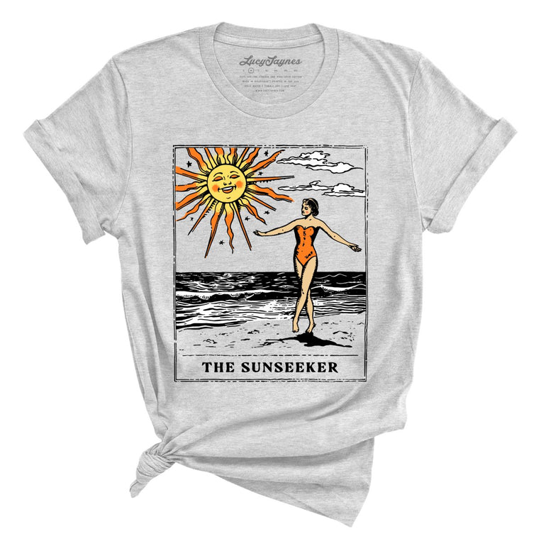 The Sunseeker Tarot Card - Athletic Heather - Full Front