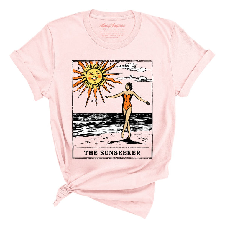 The Sunseeker Tarot Card - Soft Pink - Full Front