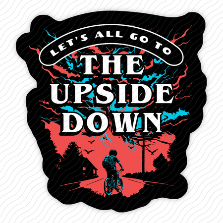 The Upside Down. Sticker