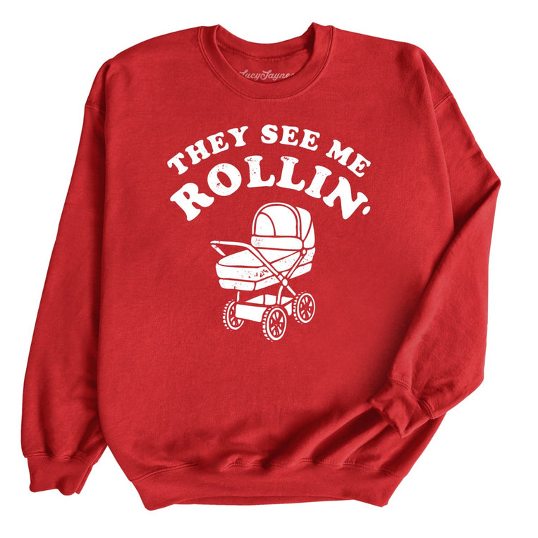 They See Me Rollin' - Red - Unisex Sweatshirt