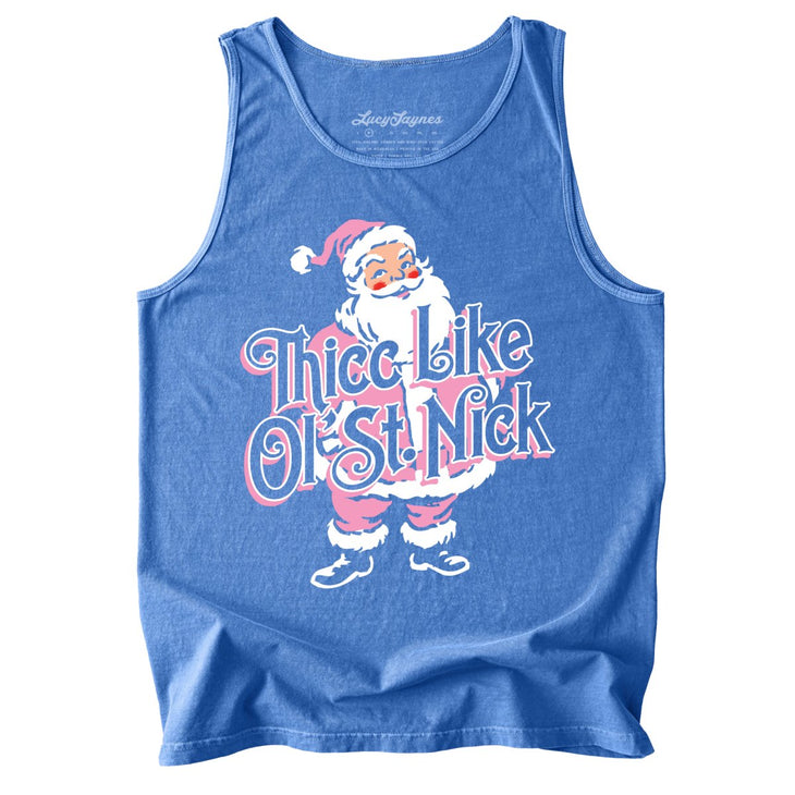 Thicc Like Ol Saint Nick Comfort Colors Tank Top