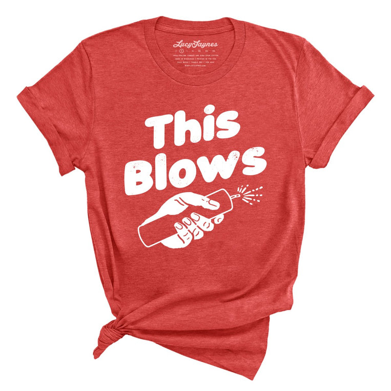 This Blows - Heather Red - Full Front