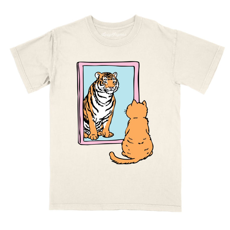 Tiger Kitty - Ivory - Comfort Colors Tee