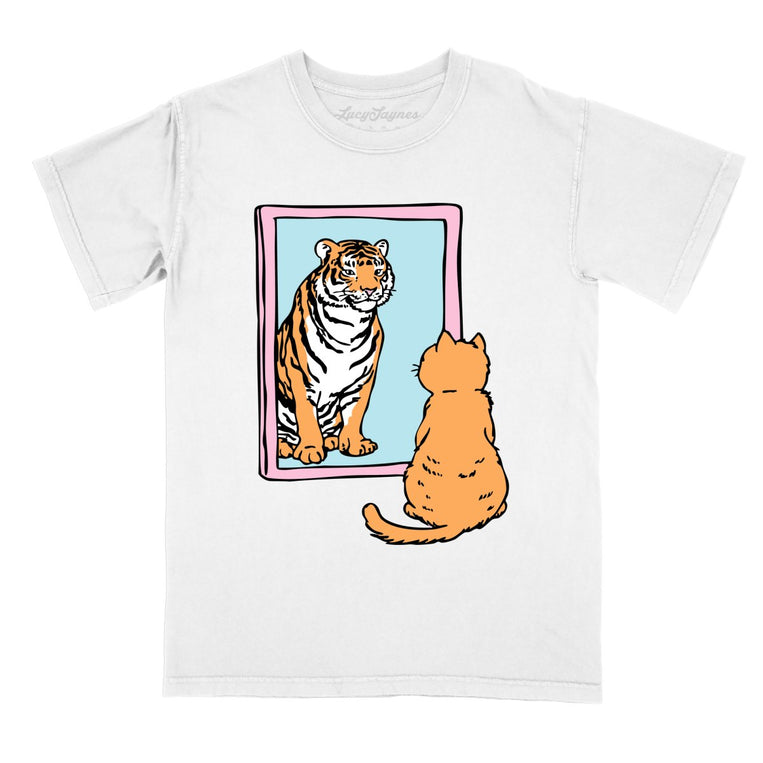 Tiger Kitty - White - Comfort Colors Tee