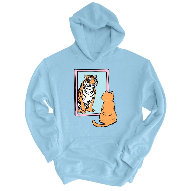 Tiger Kitty - Light Blue - Unisex Hoodie