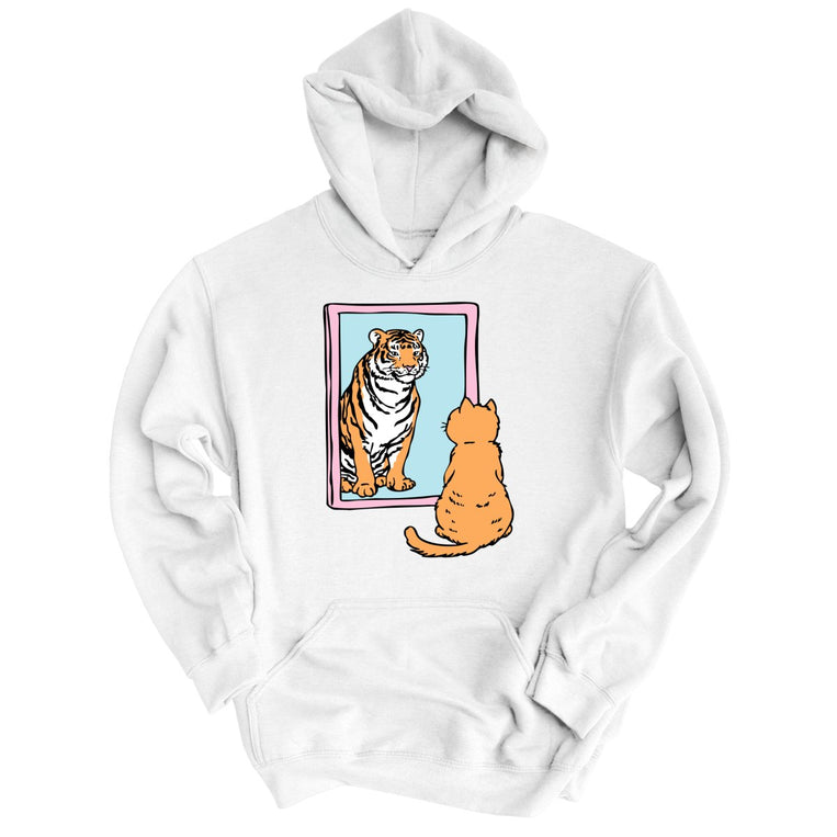 Tiger Kitty - White - Unisex Hoodie