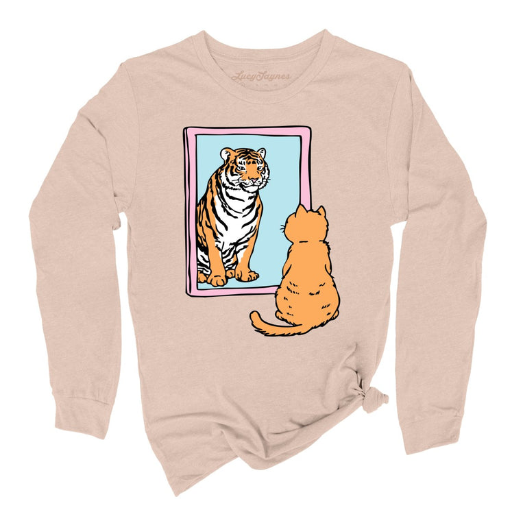 Tiger Kitty - Sand Dune - Unisex Long Sleeve T-Shirt