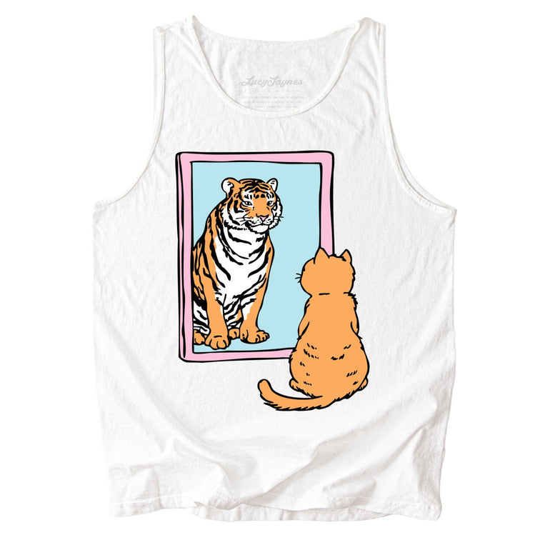 Tiger Kitty Comfort Colors Graphic Tank Top