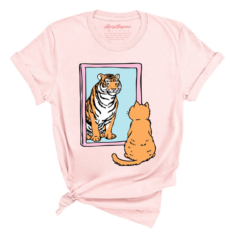 Tiger Kitty - Soft Pink - Unisex T-Shirt