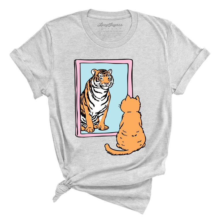 Tiger Kitty - Athletic Heather - Unisex T-Shirt