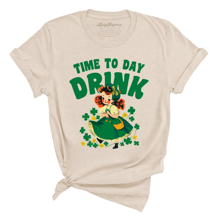 Time To Day Drink - Soft Cream - Unisex T-Shirt