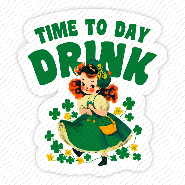 Time To Day Drink - Sticker