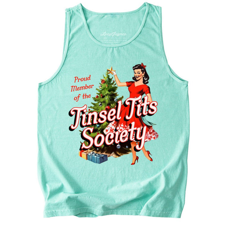 Tinsel Society Comfort Colors Graphic Tank Top - Island Reef