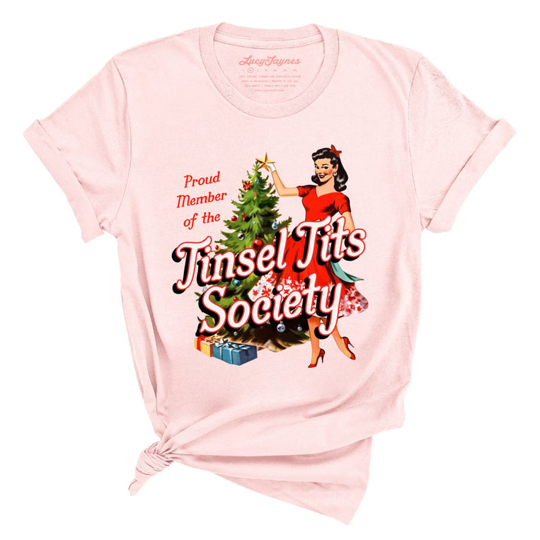 Tinsel Tits Society - Soft Pink - Full Front