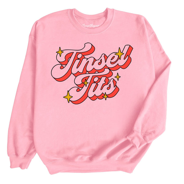 Tinsel Tits - Light Pink - Full Front