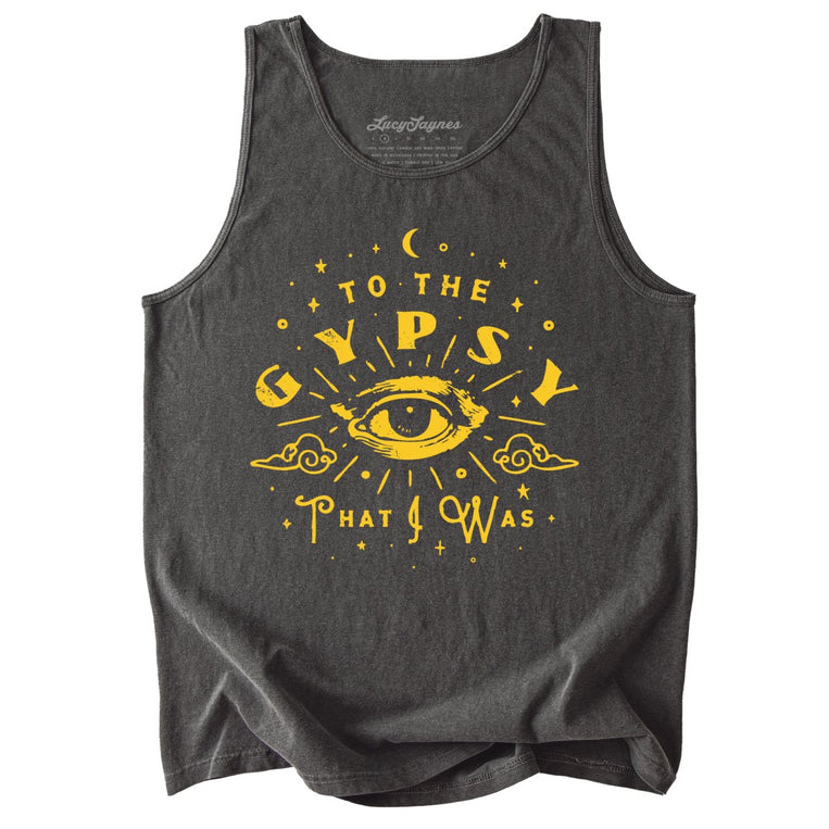 To The Gypsy That I Was Comfort Colors Graphic Tank Top - Pepper