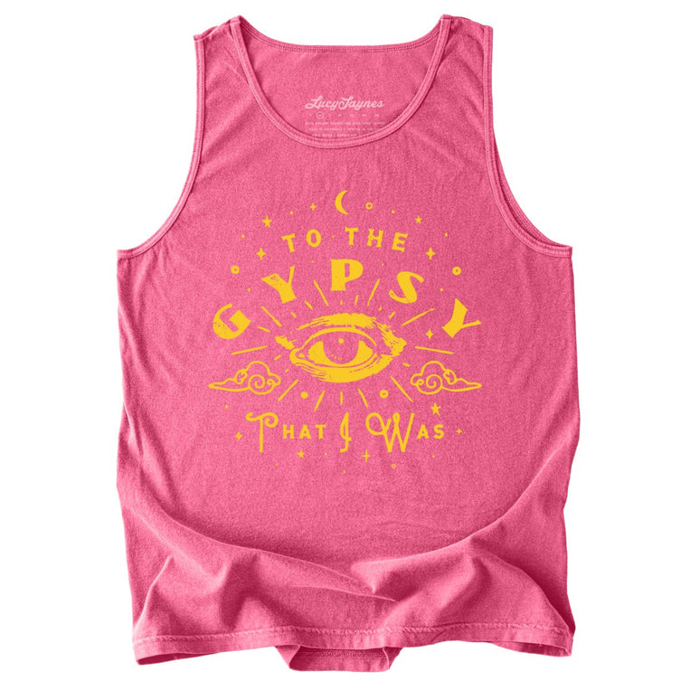 To The Gypsy That I Was Comfort Colors Graphic Tank Top - Crunchberry