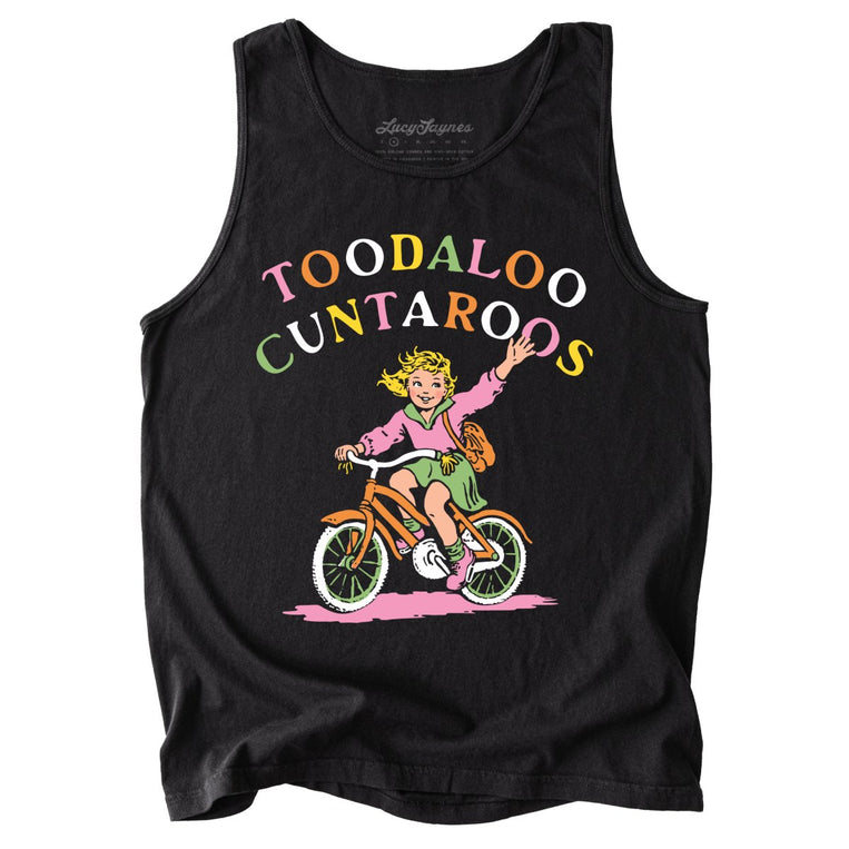 Toodaloo Cuntaroos Comfort Colors Graphic Tank Top - Black