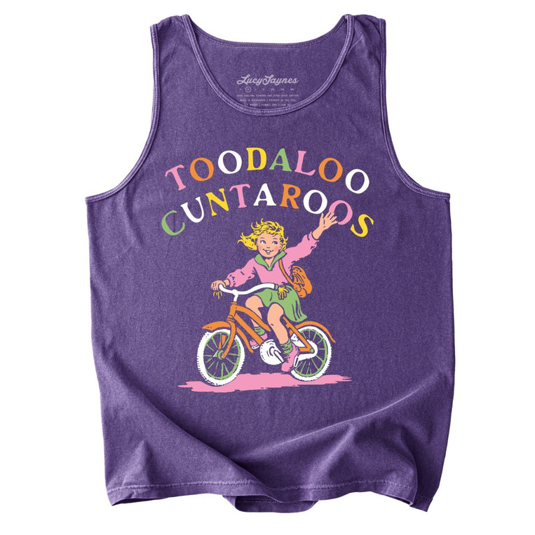 Toodaloo Cuntaroos Comfort Colors Graphic Tank Top - Grape