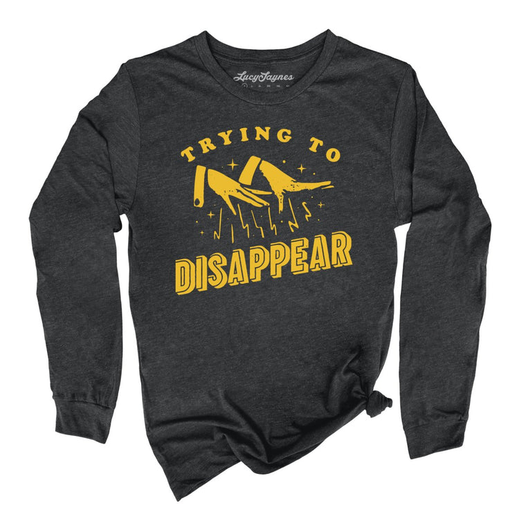 Trying to Disappear - Dark Grey Heather - Full Front