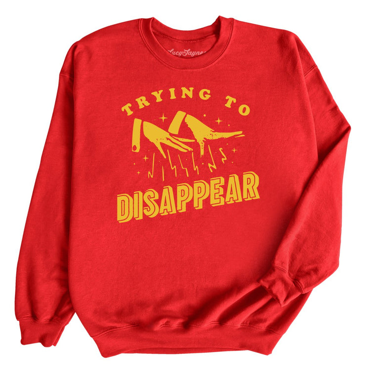 Trying to Disappear - Red - Full Front