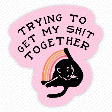 Trying To Get My Shit Together Sticker