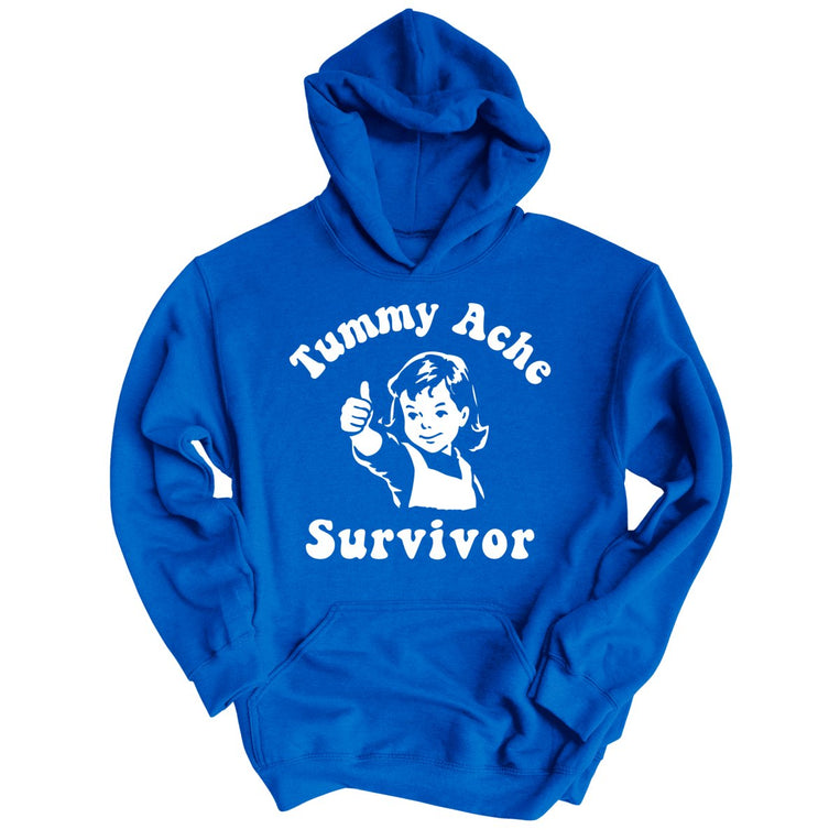 Tummy Ache Survivor - Royal - Unisex Hoodie