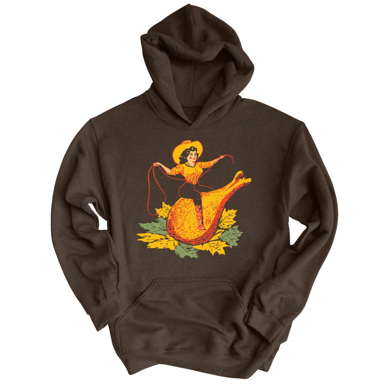 Turkey Leg Pinup - Dark Chocolate - Unisex Hoodie