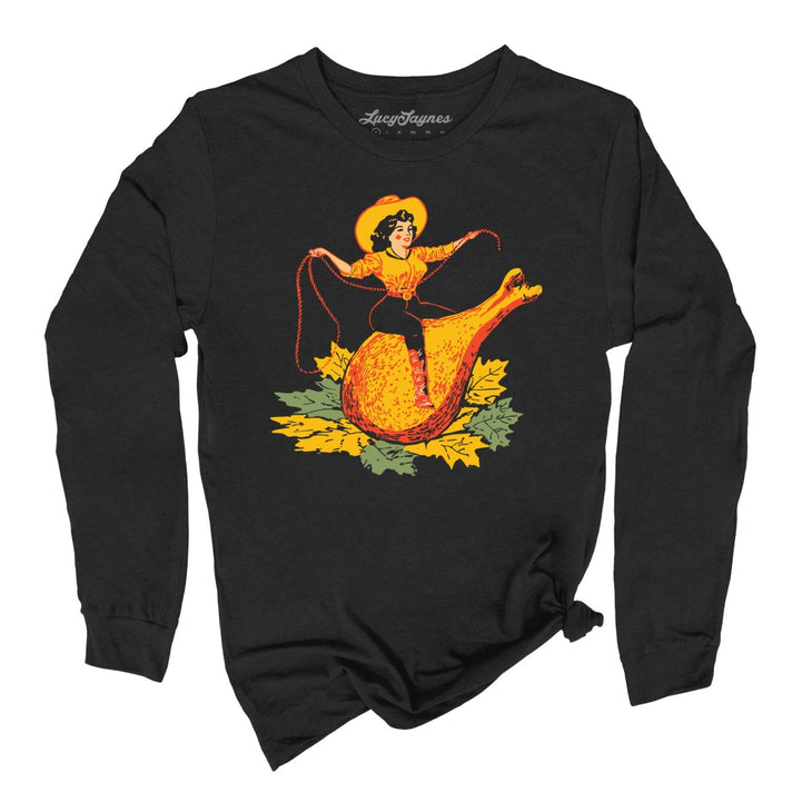 Turkey Leg Pinup Long Sleeve Tee