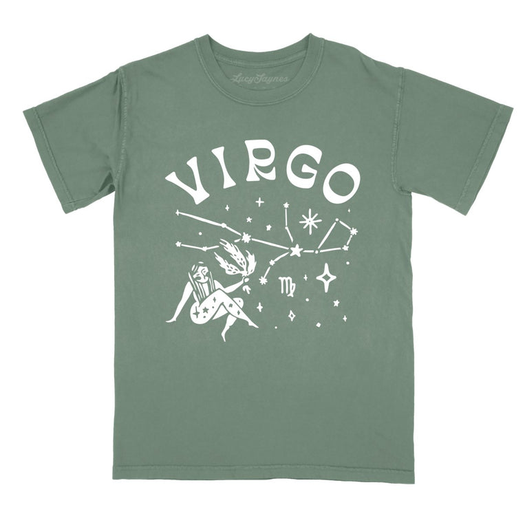 Virgo - Moss - Comfort Colors Tee