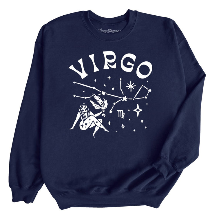 Virgo - Navy - Unisex Sweatshirt