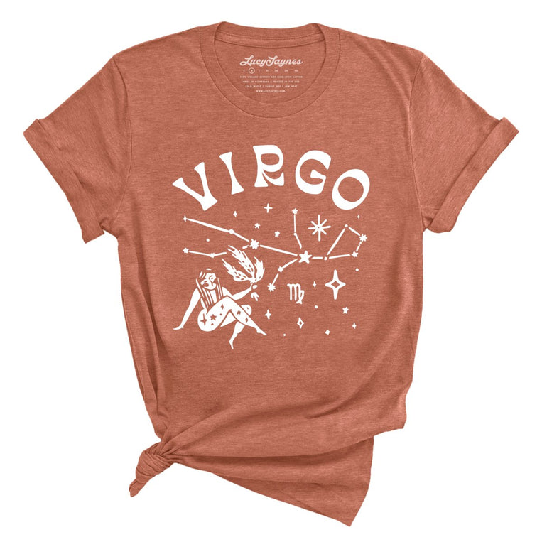 Virgo - Heather Clay - Unisex T-Shirt