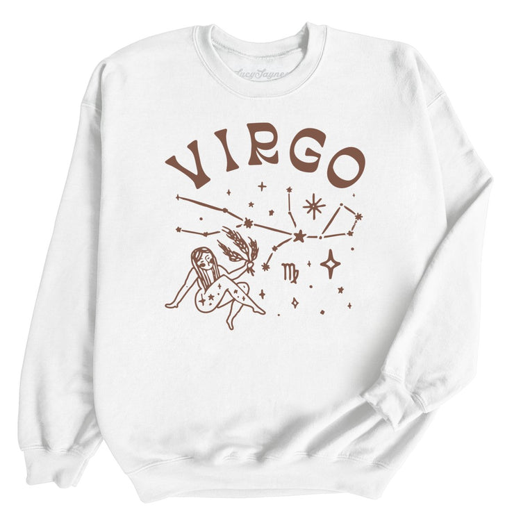 Virgo - White - Unisex Sweatshirt