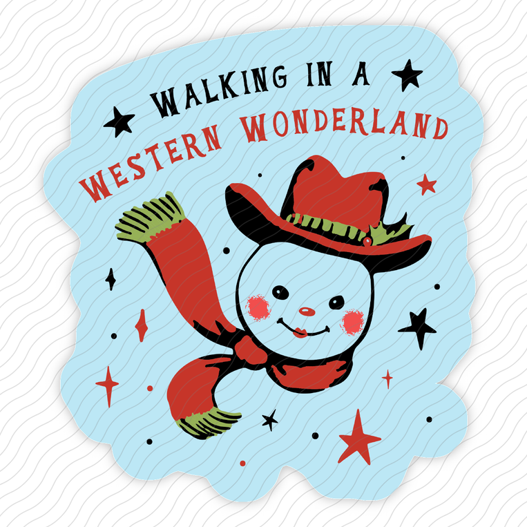 Walking in a Western Wonderland - Sticker
