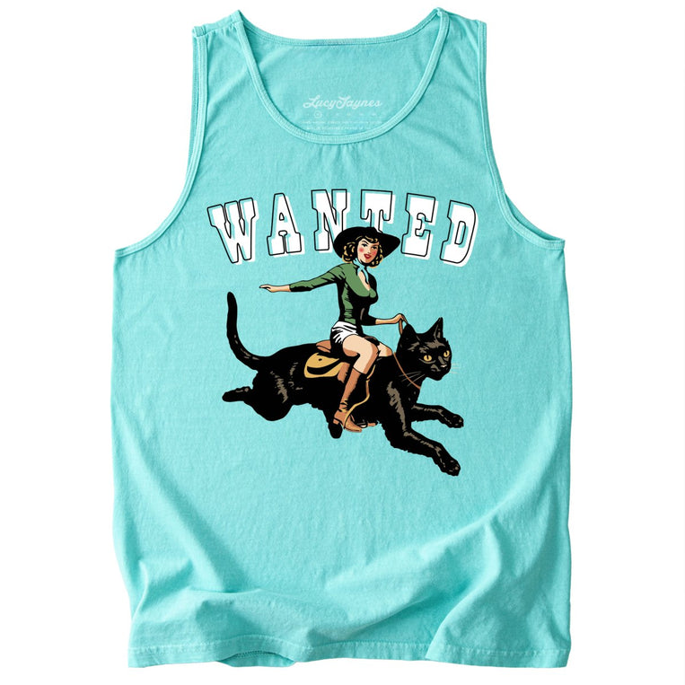 Wanted Comfort Colors Graphic Tank Top - Chalky Mint