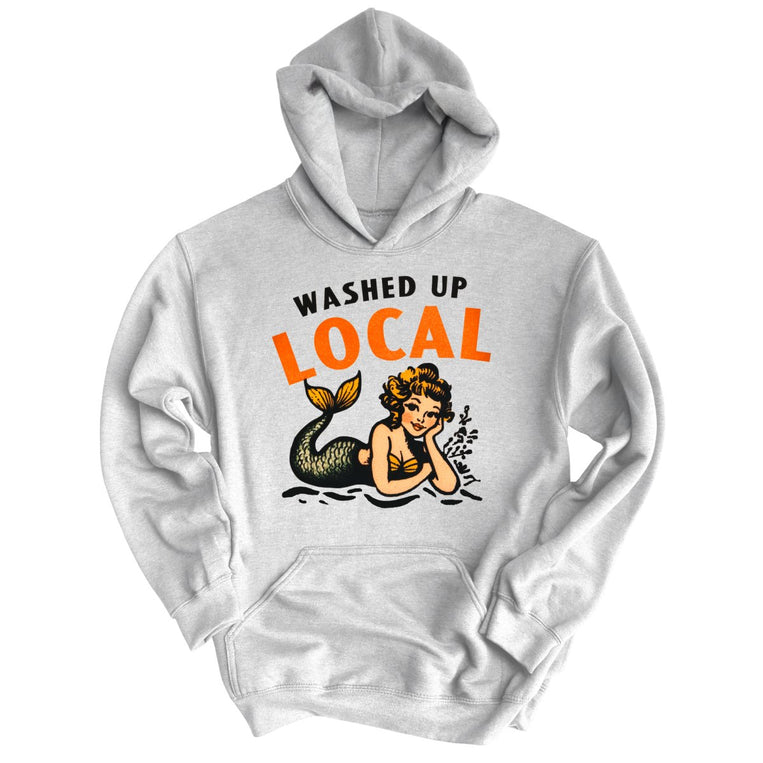 Washed Up Local Graphic Hoodie - Ash