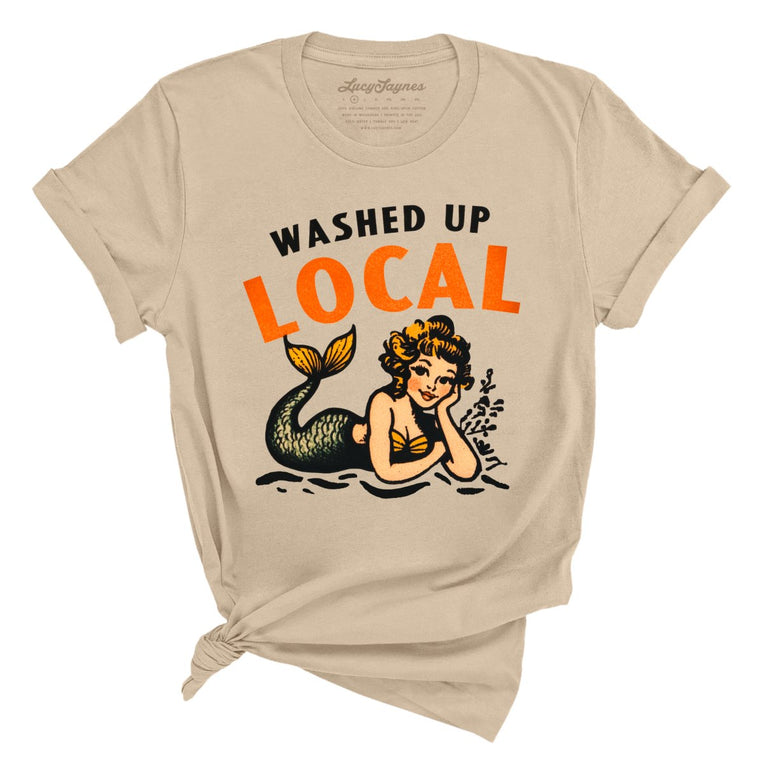 Washed Up Local Graphic Tee - Tan