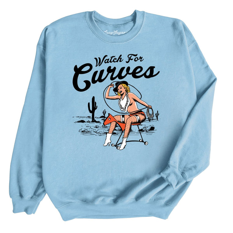 Watch For Curves - Light Blue - Full Front