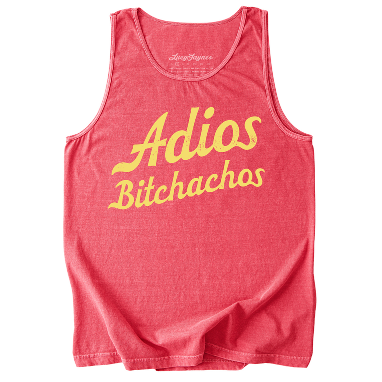 Adios Bitchachos Comfort Colors Graphic Tank Top - Watermelon