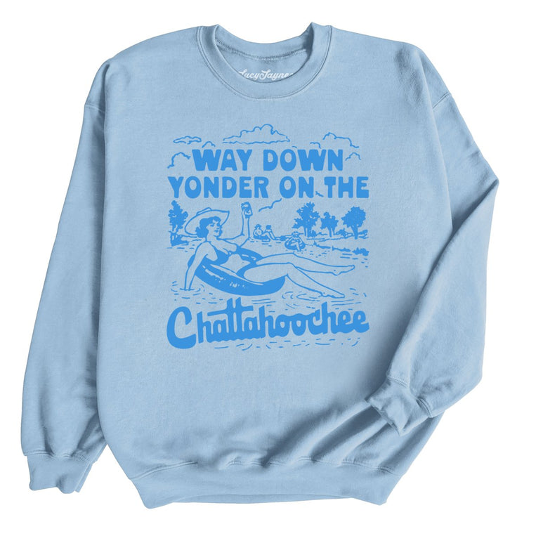 Way Down Yonder On The Chattahoochee - Light Blue - Unisex Sweatshirt