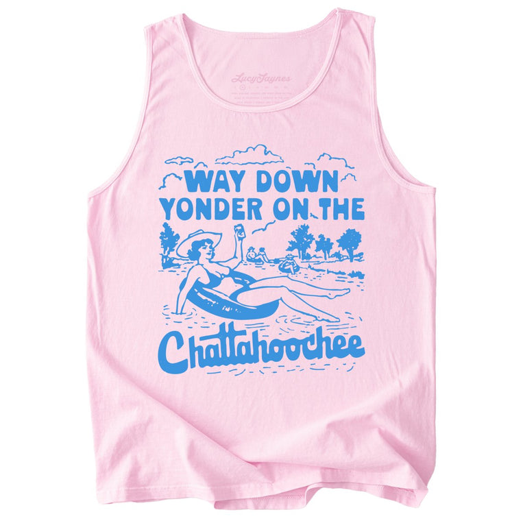Way Down Yonder On The Chattahoochee Comfort Colors Graphic Tank Top - Blossom