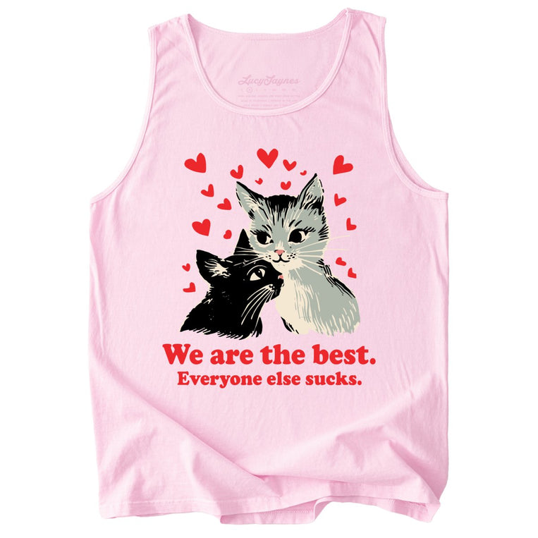 We Are The Best Comfort Colors Graphic Tank Top - Blossom