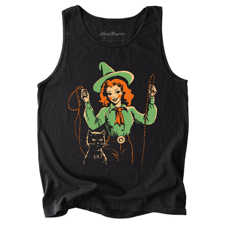 Western Witch Comfort Colors Graphic Tank Top