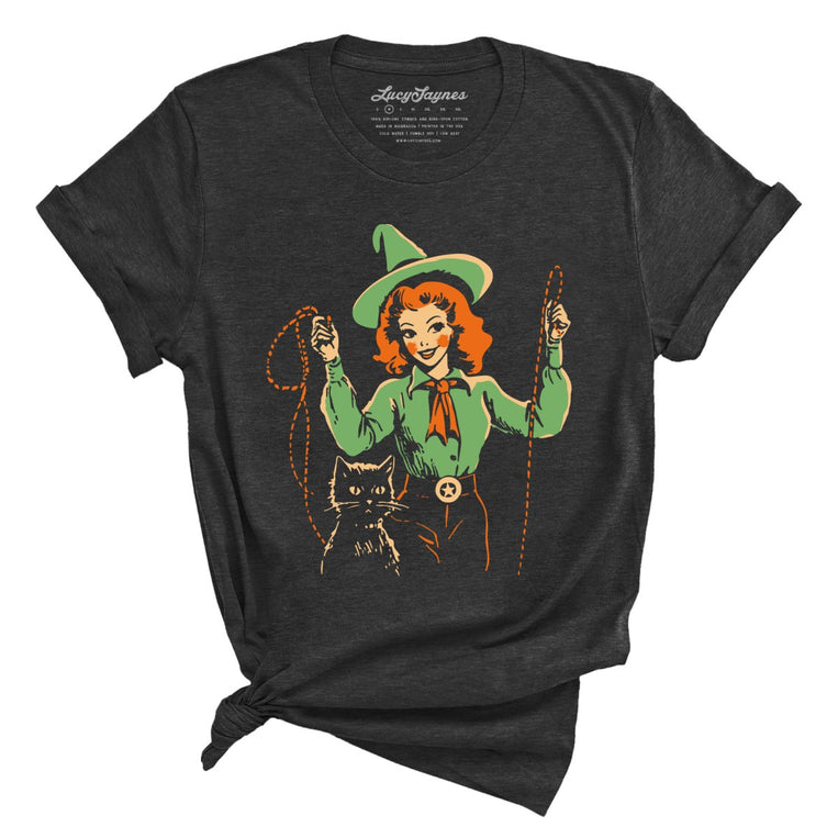 Western Witch - Dark Grey Heather - Full Front