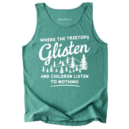 Where The Treetops Glisten Comfort Colors Tank Top