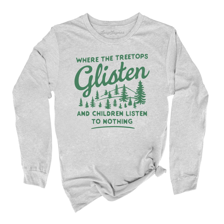 Where The Treetops Glisten - Athletic Heather - Full Front
