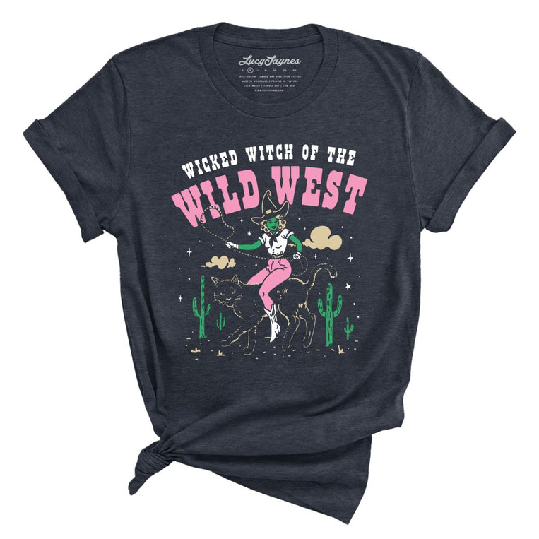 Wicked Witch Of The Wild West - Heather Navy - Full Front